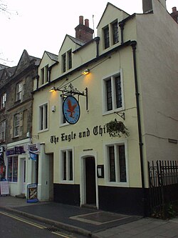 The Eagle and Child pub, Oxford - where C.S. Lewis and the Inklings met